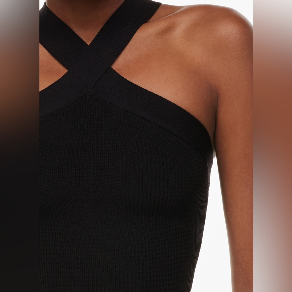 Aritzia Sculpt Knit Criss Cross Cropped Tank - Picture 2 of 6